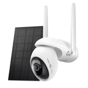 Camera supraveghere 4G LTE / WiFi PT cu panou solar TP-Link Starlight Color Tapo C665G KIT, 8 MP, 4 mm, IR / lumina alba 10 m, microfon si difuzor, 2.4GHz / 5GHz, slot card, auto-tracking 360 grade, acumulator 10000 mAh, sirena
