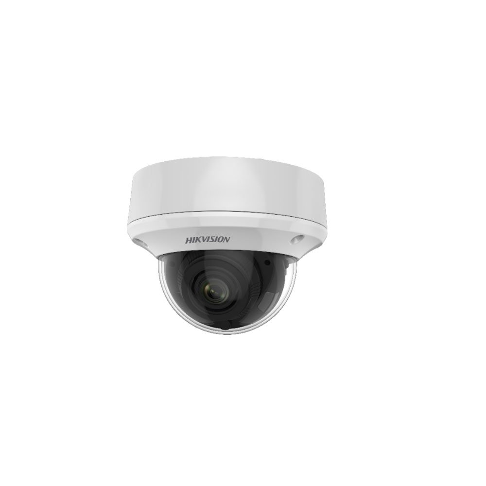 Camera supraveghere Dome Hikvision DS-2CE5AU7T-AVPIT3ZF, 8 MP, IR 60 m, 2.7 – 13.5 mm, motorizat, IK10