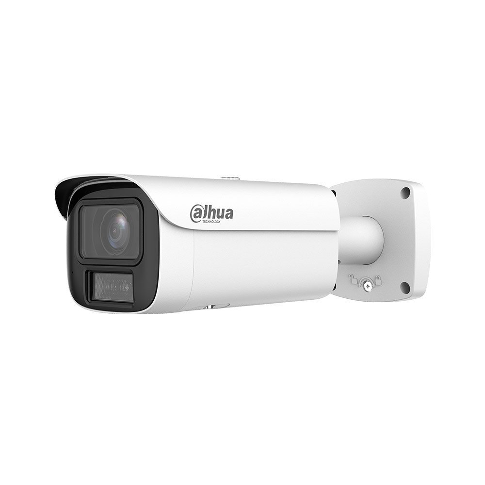 Camera supraveghere exterior IP cu iluminare duala Dahua WizMind IPC-HFW5459E1-ZE-IL-2712, 4 MP, 2.7 – 12 mm, motorizat, IR / lumina alba 60 m, microfon, slot card, AcuPick, SMD 3.0, detectie faciala, people counting, alarma in/out, PoE