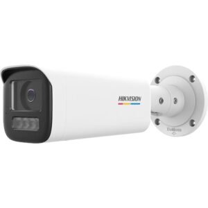 Camera supraveghere exterior IP cu iluminare duala Hikvision ColorVu DS-2CD1B47G2H-LIUF, 4 MP, 4 mm, IR/ lumina alba 50 m, microfon, slot card, detectie miscare, PoE, IP67