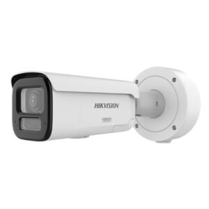 Camera supraveghere exterior IP cu iluminare duala Hikvision ColorVu DS-2CD2647G3-LIZS2UY/SL, 4 MP, 2.8 – 12 mm, motorizat, IR / lumina alba 60 m, slot card, microfon si difuzor, anti-coroziune, sirena, lumina stroboscopica, PoE
