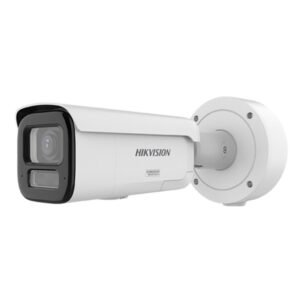 Camera supraveghere exterior IP cu iluminare duala Hikvision ColorVu DS-2CD2667G3-LIZS2UY-SL, 6 MP, 2.8 – 12 mm, IR/lumina alba 60 m, slot card, motorizat, microfon dual si difuzor, sirena, lumina stroboscopica,  PoE