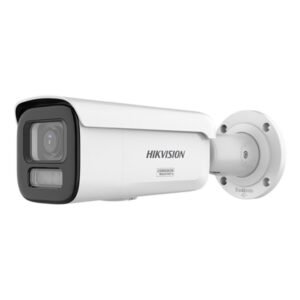 Camera supraveghere exterior IP cu iluminare duala Hikvision ColorVu DS-2CD2667G3T-LIZSY, 6 MP, 2.8 – 12 mm, IR/lumina alba 60 m, slot card, motorizat, anti-coroziune, PoE