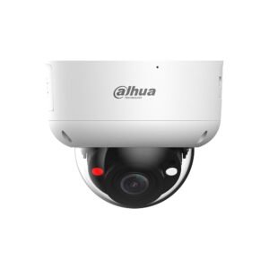 Camera supraveghere IP Dome cu iluminare duala Dahua WizSense TiOC Active Deterrence IPC-HDBW3549R1-ZAS-PV-27135-S5, 5MP, 2.7 – 13.5mm, motorizat, IR 50m, lumina alba 40m, microfon dual si difuzor, slot card, PoE