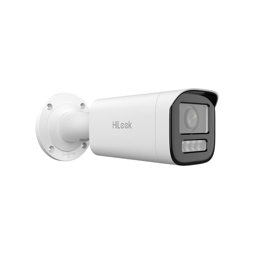 Camera supraveghere exterior IP Dual Light Hikvision HiLook IPC-B620HA-LZU, 2 MP, motorizata 2.8 – 12 mm, IR / lumina alba 50 m, microfon, detectie persoane/vehicule, PoE, slot card