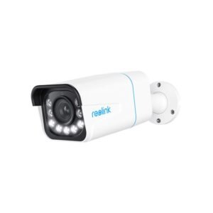 Camera supraveghere exterior IP Reolink RLC-811A P430, 4K, IR 30 m, color noaptea 30 m, 2.7 – 13.5 mm, motorizat, slot card, microfon, sirena, detectie oameni/vehicule, PoE