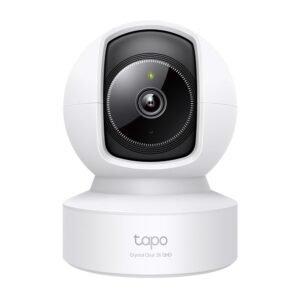 Camera supraveghere interior IP wireless WiFi PT TP-Link TAPO C222, 4 MP, 4 mm, IR 12 m, slot card, microfon si difuzor, detectie smart, 360 grade, sirena, Ethernet