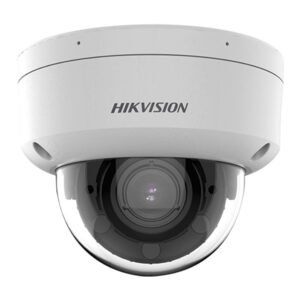 Camera supraveghere IP Dome cu iluminare duala Hikvision AcuSense DS-2CD2783G2-LIZS2U, 8 MP, 2.8 – 12 mm, motorizat, IR/lumina alba 40 m, slot card, microfon dual, clasificare om/vehicul, PoE