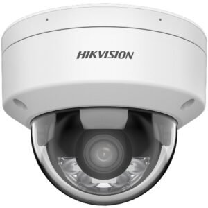 Camera supraveghere IP Dome cu iluminare duala Hikvision ColorVu DS-2CD2147G2H-LISU, 2.8 mm, 4 MP, IR/lumina alba 30 m, slot card, microfon, clasificare om/vehicul, PoE