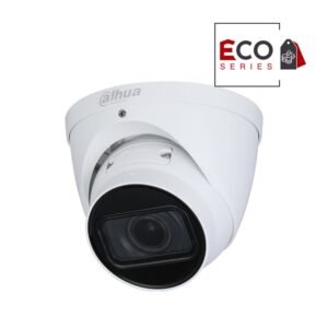 Camera supraveghere IP Dome Dahua Eco Series IPC-HDW1230T-ZS, 2 MP, 2.8 – 12 mm, motorizat, IR 40 m, detectie miscare, slot card, IP67, PoE