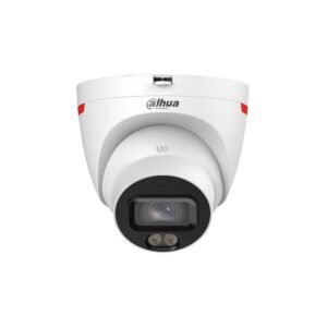 Camera supraveghere IP Dome Dahua WizSense DH-IPC-HDW2249T-S-PRO, 2 MP, 2.8 mm, lumina calda 30 m, microfon, PoE, slot card