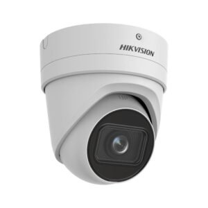 Camera supraveghere IP Dome Hikvision Acusense Darkfighter DS-2CD2H46G2-IZSC, 4 MP, IR 40 m, 2.8-12 mm, slot card, PoE, IP66, clasificare persoane/vehicule