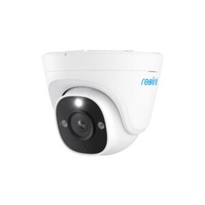 Camera supraveghere IP Dome Reolink RLC-1224A P344, 12 MP, 2.8 mm, lumina alba / IR 30 m, microfon, difuzor, slot card, PoE