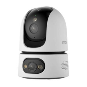 Camera supraveghere IP WiFi 6 cu lentila duala Full-Color PT Imou Ranger Dual Pro IPC-S2XEP-10M0S, 5+5 MP, 2.4GHz/5GHz, 3.6 mm, night vision 15 m, microfon si difuzor, slot card, auto tracking, sirena alarma