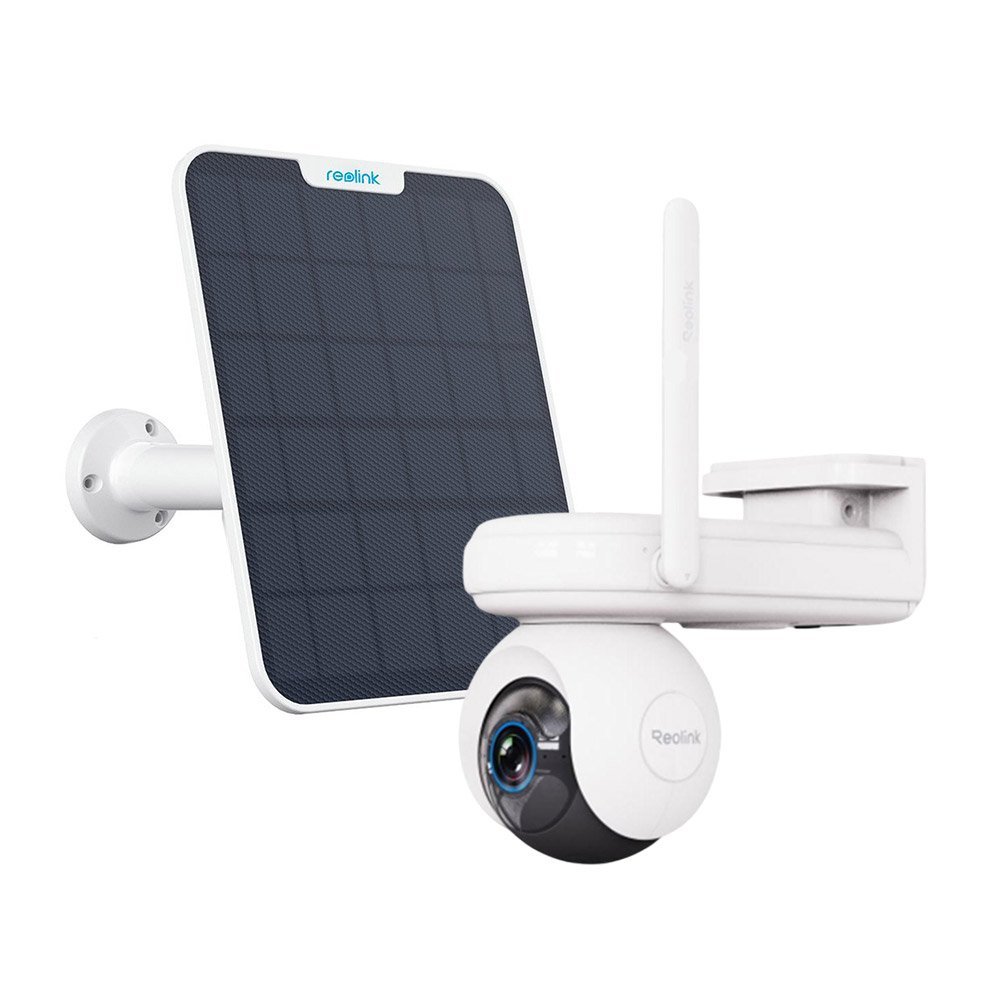 Camera supraveghere rotativa 4G LTE cu panou solar Reolink Altas GO PT G650, 4 MP,  4 mm, IR 10 m, PIR 10 m, microfon si difuzor, night vision color, acumulator 20000 mAh, slot card, detectie om/vehicul/animal, 10s pre-inregistrare