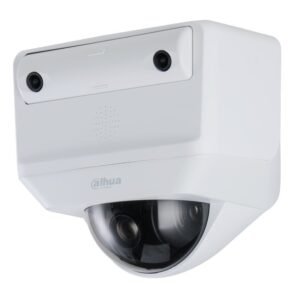 Camera supraveghere rotativa panoramica IP Speed Dome PTZ cu lentila tripla pentru sali de clasa Dahua WizMind X-Spans SDT4A404-4F-QA, 2x 4MP, auto tracking, slot card, zoom 4x, recunoastere faciala / comportament sala examinare, PoE
