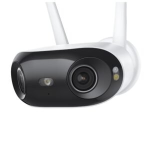 Camera supraveghere panoramica wireless cu lentila duala IP WiFi 6 Dual Band Reolink Elite Full Color W740, 8 MP, 2.8 mm, 180 grade, slot card, lumina alba/IR 30 m, microfon si difuzor, detectie om/vehicul/animal, timelapse