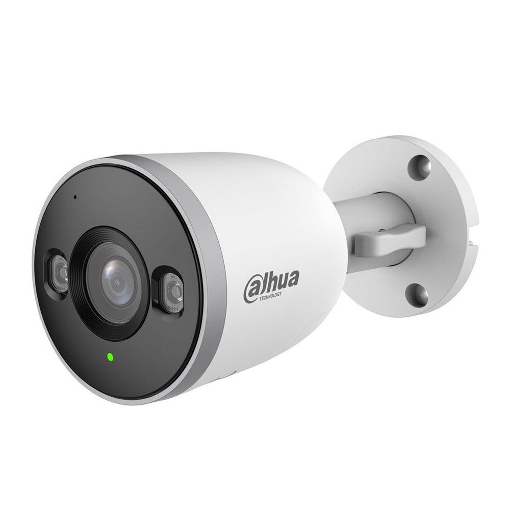 Camera supraveghere WiFi de exterior Dahua F3D‑IL, 3MP, WiFi 6, Iluminare Duala inteligenta 30 m, Detectie AI persoane si vehicule, Microfon integrat, H.265, Bluetooth pentru instalare rapida, Slot microSD, Carcasa metalica, IP67