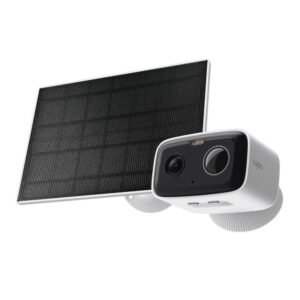 Camera supraveghere wireless IP WiFi cu acumulator si panou solar TP-Link Tapo C400 KIT, 2 MP, 3.16 mm, IR/lumina alba 10 m, Full Color, microfon si difuzor, slot card, alarma sonora si vizuala, detectie miscare, vizualizare de pe telefon