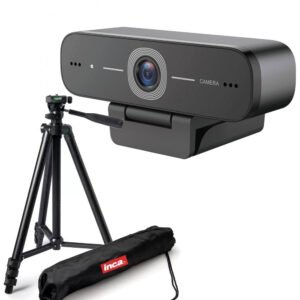 Kit Lector Camera Web Full HD 1080 USB 2MP microfon incorporat si trepied – Default Title