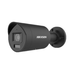 Camera supraveghere exterior Hikvision AcuSense DS-2CD2086G2H-IU-2.8MM-BLACK, 8 MP, 2.8 mm, IR 40 m, microfon, slot card, PoE, neagra