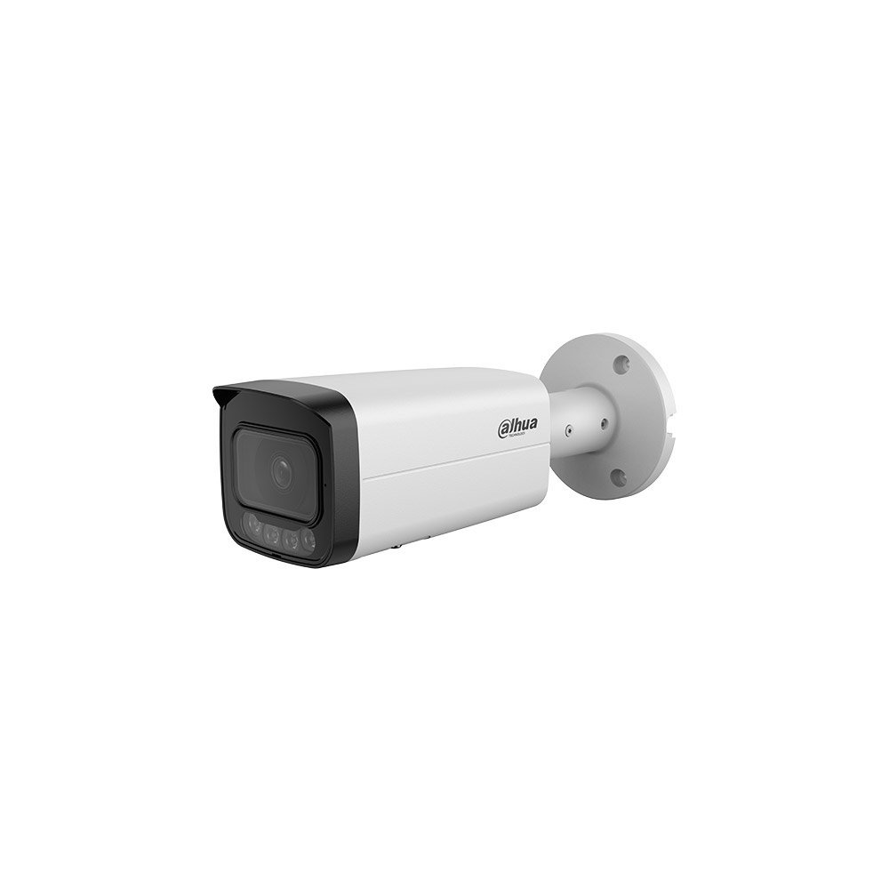 Camera supraveghere exterior IP cu iluminare duala Dahua WizMind IPC-HFW5459T-ASE-IL-0280B, 4 MP, 2.8 mm, IR 80 m, lumina alba 60 m, microfon, slot card, alarma in/out, AcuPick, detectie smart, people counting, ePoE
