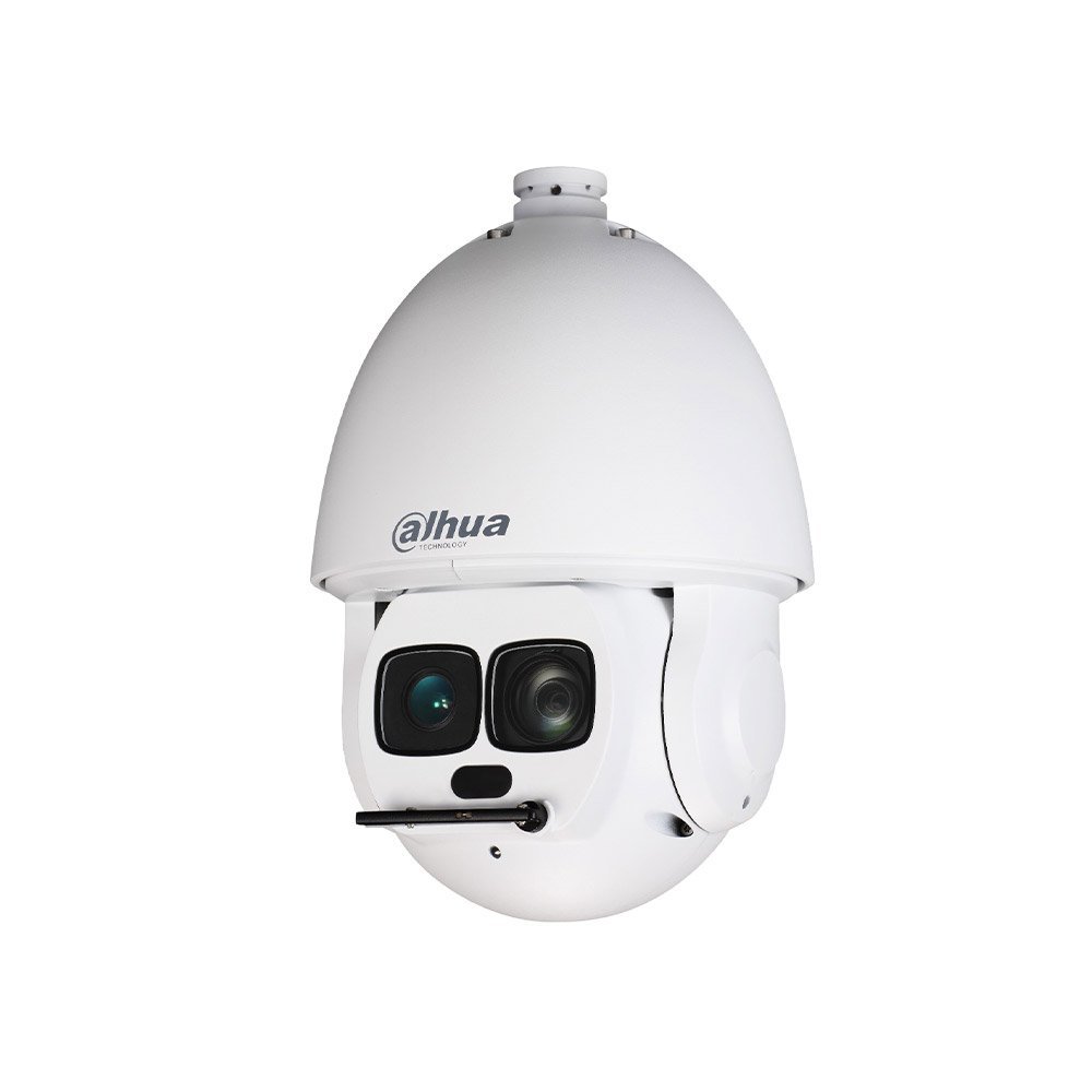 Camera supraveghere rotativa IP Speed Dome PTZ motorizata Dahua WizMind SD6AL445GB-HNV, 4 MP, 3.95-177.7 mm, iluminare laser 550 m, auto tracking, detectie faciala, slot card, Hi-PoE