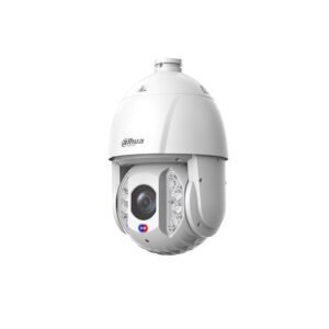 Camera supraveghere rotativa IP Speed Dome PTZ motorizata cu iluminare duala Dahua WizSense SD6E425MB-HNR-A-PV1, 4 MP, 5-125 mm, IR 250 m/lumina calda 100 m, alarma audio si luminoasa, difuzor, slot card, PoE+