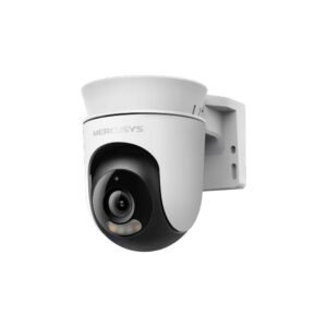 Camera supraveghere WiFi PTZ exterior cu iluminare duala Mercusys MC500, 2 MP, 4 mm, 2.4 GHz, IR/lumina alba 30, microfon si difuzor, auto-tracking, slot card