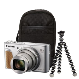 Canon PowerShot SX740 HS Travel Edition silver + minitrepied si geanta – Default Title