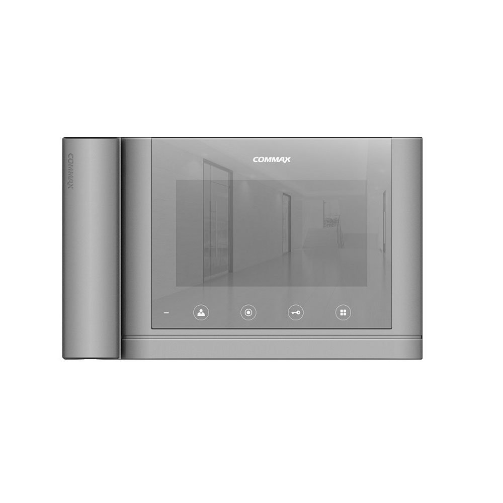 Videointerfon de interior Commax CDV-70 MH, finisaj reflexiv, ecran 7 inch TFT LED, 4 fire, aparent
