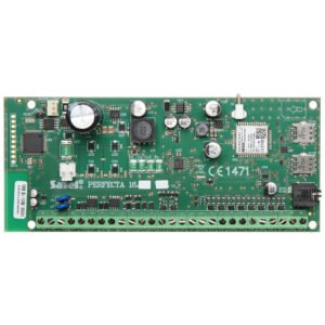 Centrala alarma antiefractie Satel PERFECTA 16, 2 partitii, 8-16 zone, 4-12 iesiri, 15 utilizatori