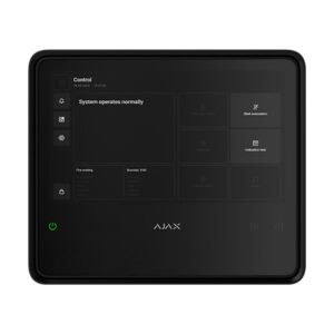 Centrala antiincendiu wireless adresabila Ajax Fire Hub EN 54, grad 2, WiFi, 2G/4G LTE, 868.0 – 922.0 MHz, touch screen 10.1 inch, 40 zone, sirena 60dB, negru