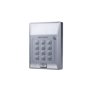 Cititor de proximitate standalone cu tastatura Hikvision DS-K1T801E, PIN/card, EM, 3000 carduri