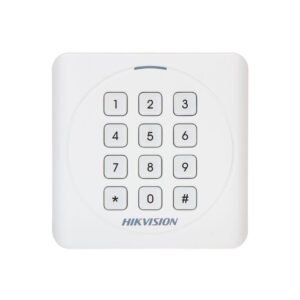 Cititor de proximitate cu tastatura RFID Hikvision DS-K1801MK, Mifare, 13.56 MHz, interior/exterior