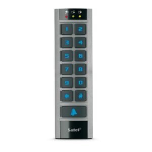 Cititor de proximitate exterior cu tastatura Satel ACCO-SCR-BG, 125 kHz, cod, card, buzzer, sonerie, tamper, gri