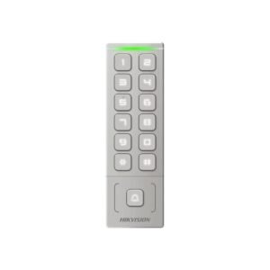 Cititor proximitate cu tastatura Hikvision DS-K1T809MWX, WiFi, PIN, card M1, difuzor, 1000 utilizatori, 5000 carduri