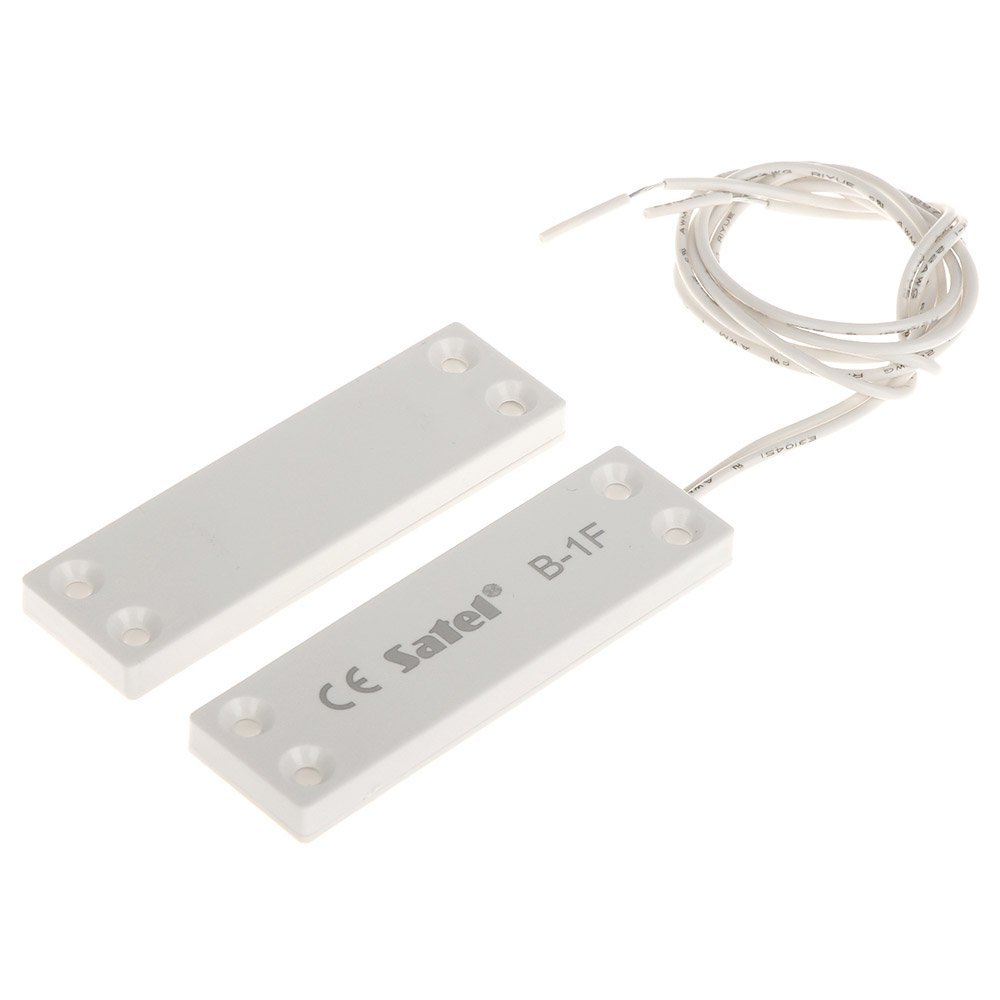 Contact magnetic lateral Satel B-1F, aparent, plat, NC, alb