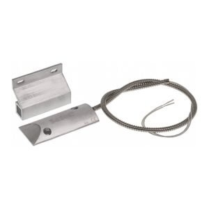 Contact magnetic pentru porti Satel B-4L, aparent, cablu armat, NC, metal