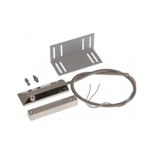 Contact magnetic pentru porti Satel B-4M, aparent, cablu armat, NC, metal