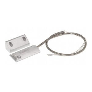 Contact magnetic pentru porti Satel B-4S, aparent, cablu armat, NC, metal