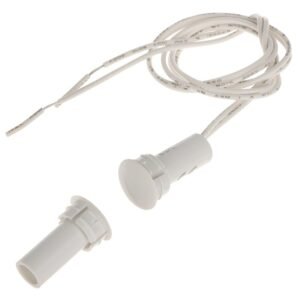 Contact magnetic Satel B-2FL, incastrat, NC, alb