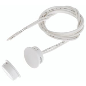 Contact magnetic Satel B-2FLF, incastrat, NO, alb