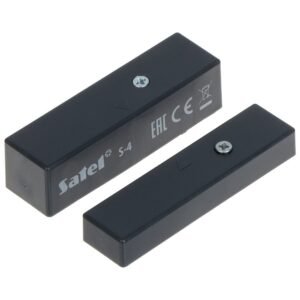 Contact magnetic Satel S-4 DG, aparent, NC, tamper, gri inchis