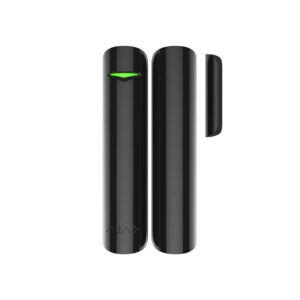 Contact magnetic wireless Ajax DoorProtect BL, aparent, 1 intrare NC, reed, 868 MHz, RF 1200 m, negru