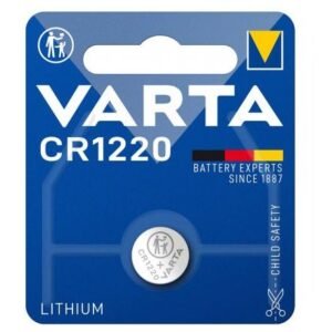 Baterie Litiu 3V CR1220 35mAh, Dimensiuni 12 x 20 mm Varta Blister 1
