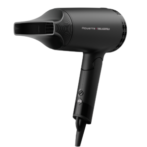 Uscator de par ROWENTA x Karl Lagerfeld Express Style CV184LF0  1600 W  2 trepte de temperatura  invelis Keratin & Glow  concentrator  negru