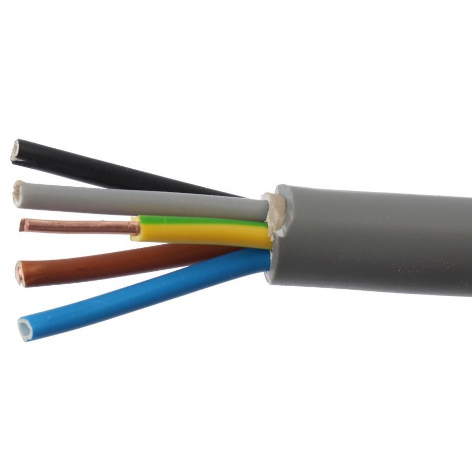 Cablu electric de cupru CYY-F 5×2.5 mmp / m
