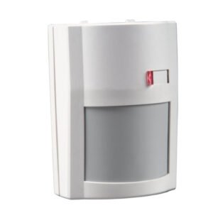 Detector de miscare adresabil dual PIR DSC AMB 300, 15×18 m, 90 grade, lentila interschimbabila