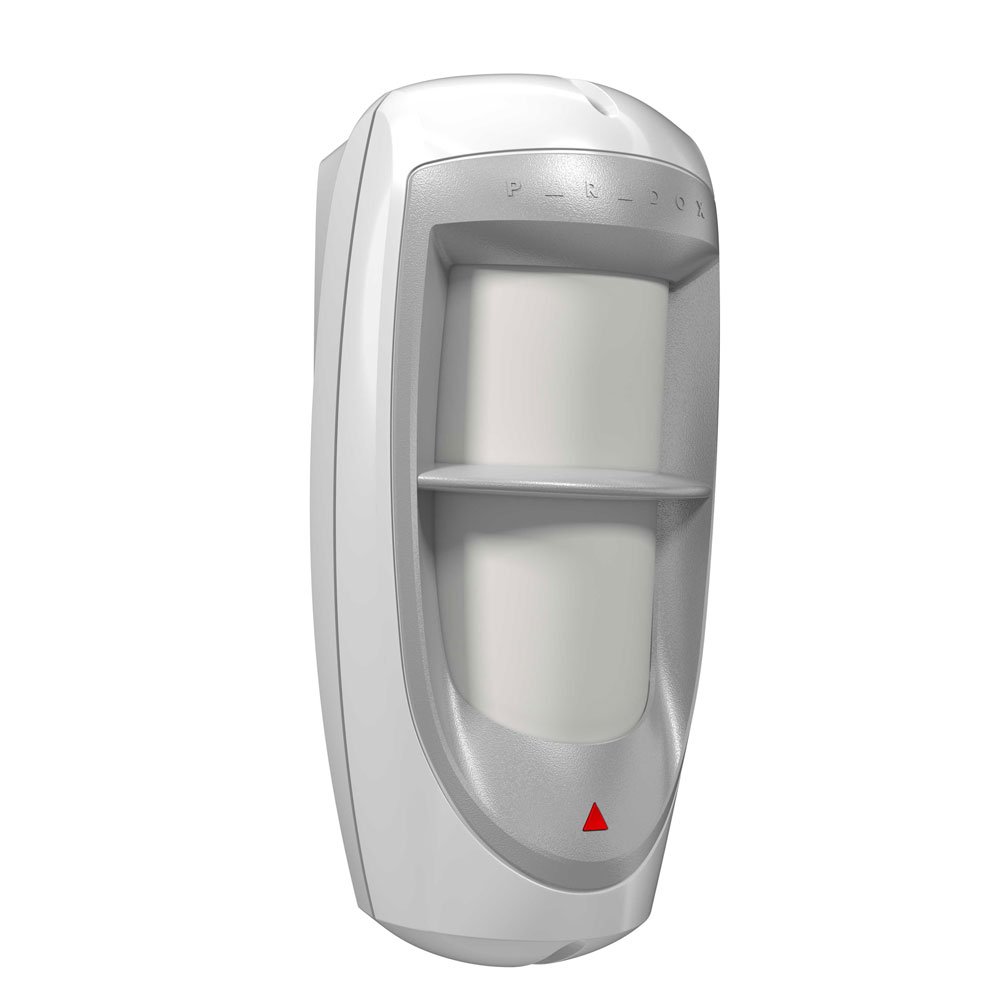 Detector de miscare exterior dual PIR Paradox Digigard DG85, 11×11 m, 90 grade, pet immunity, suport inclus